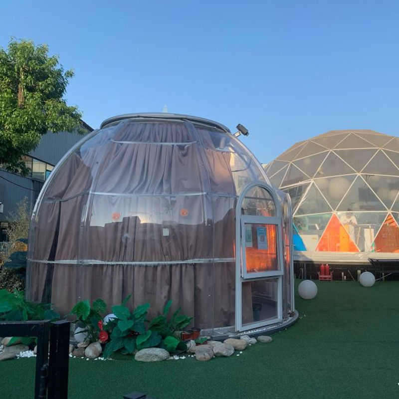 Пляжа Sunroom сада фабрики дом располагаясь лагерем шатра купола сразу на открытом воздухе прозрачный крошечный