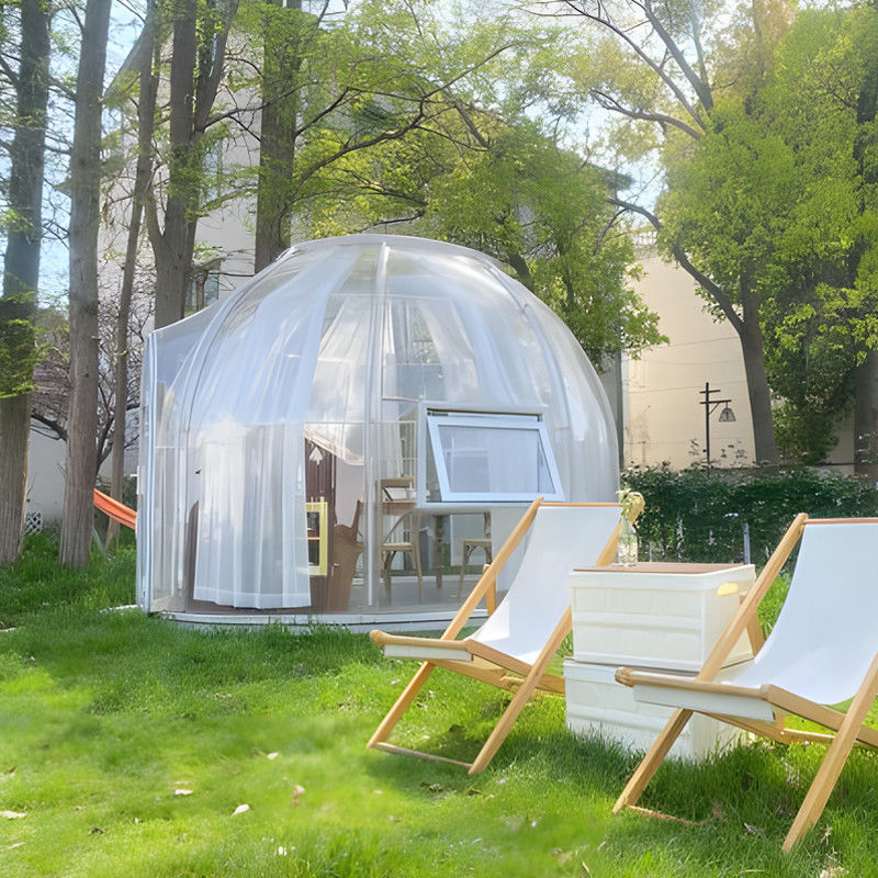 PC Clear Dome House Наружные пузырьки с алюминиевым окном и светодиодным освещением