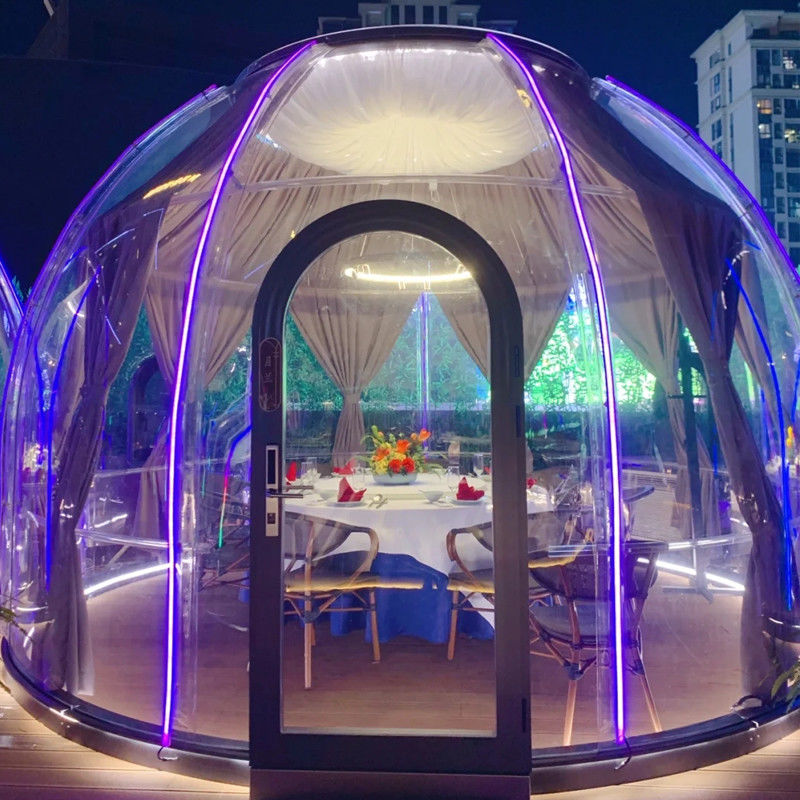 3m x 2.3m Clear Dome House Igloo Bubble Tent с вечеринками и мероприятиями